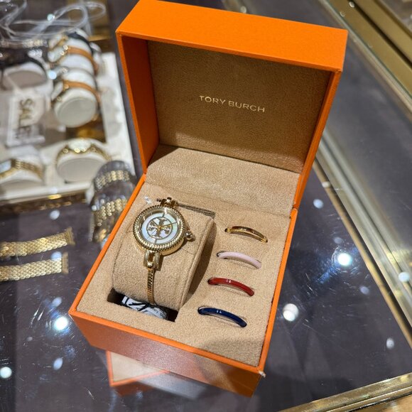 Tory Burch Reva Gold Watch TBW4029 - Picture 1 of 8